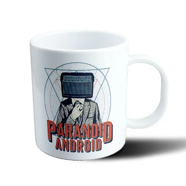 Taza de Plástico RadioHead Paranoid Android Hombre Radio