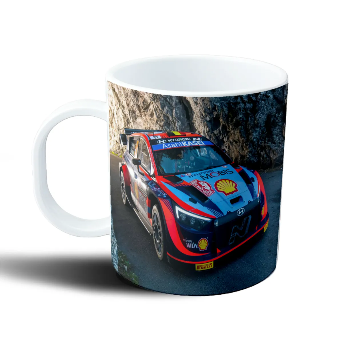 Taza de Plástico Rally Hyundai WRC Auto de Carrera en Ruta - vista 2