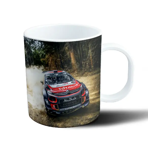 Taza de Plástico Rally Citroën C3 WRC Total Abu Dhabi