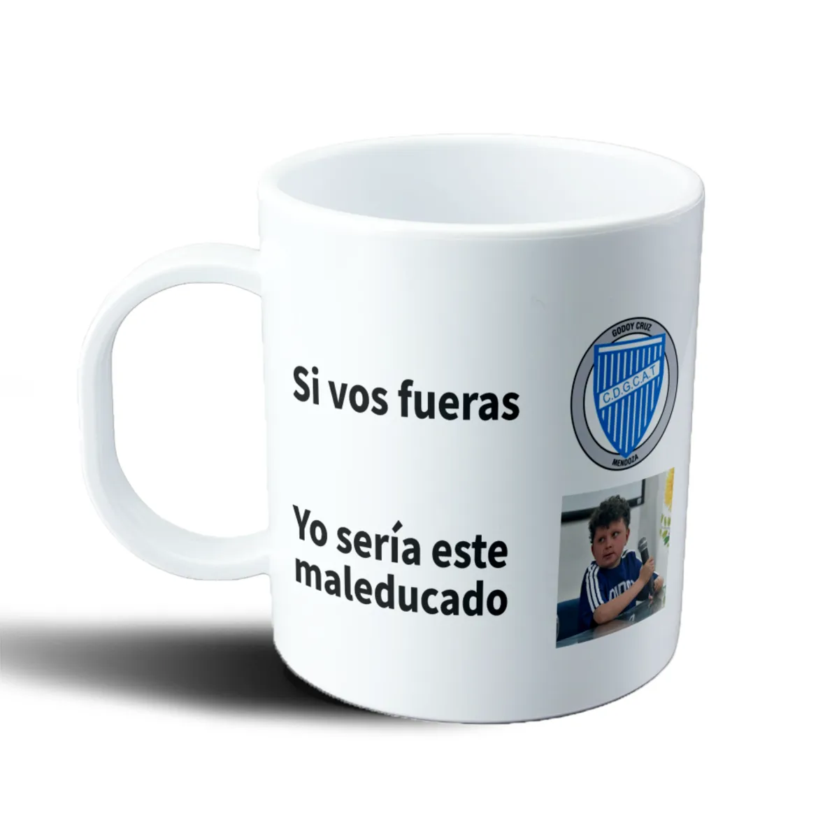 Taza de Plástico Godoy Cruz Si vos fueras Rami Conti - vista 2