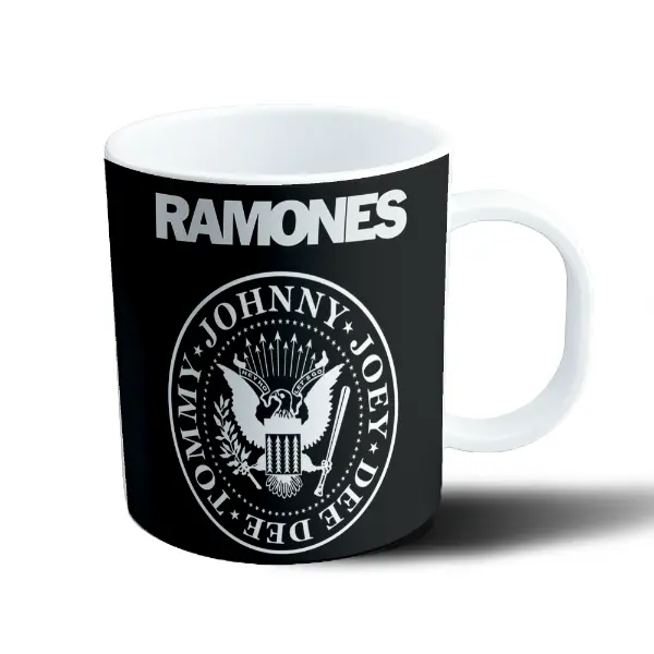 Taza de Plástico Ramones Logo y Escudo