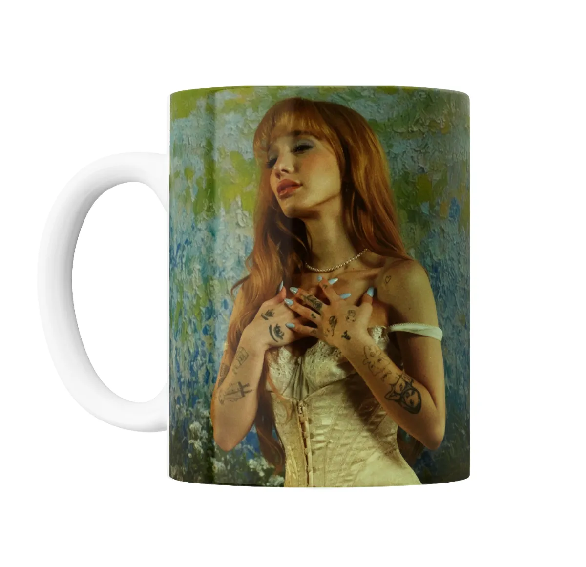Taza de Cerámica Angela Torres Retrato Pintura - vista 2