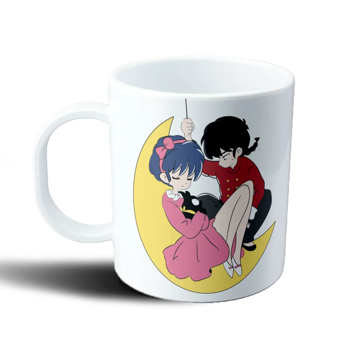 Taza de Plástico Ranma y Medio Akane y Ranma en la Luna - vista 2