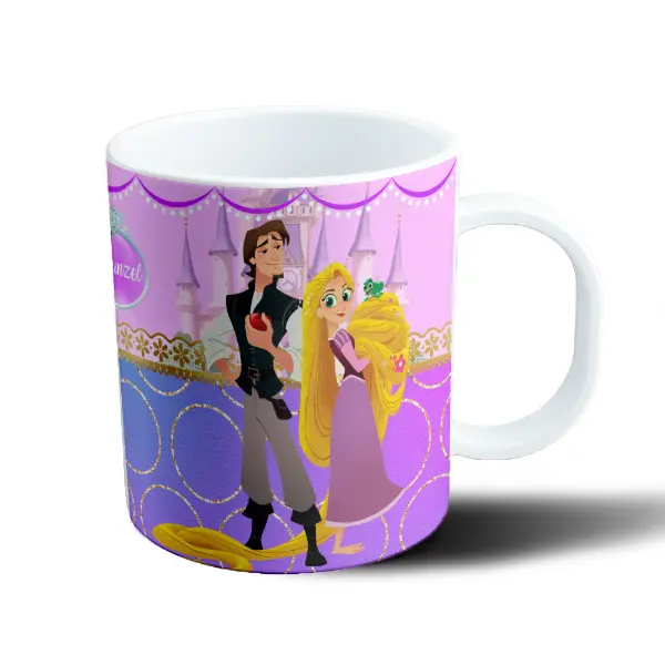 Taza de Plástico Rapunzel Enredados Flynn Rider y Pascal