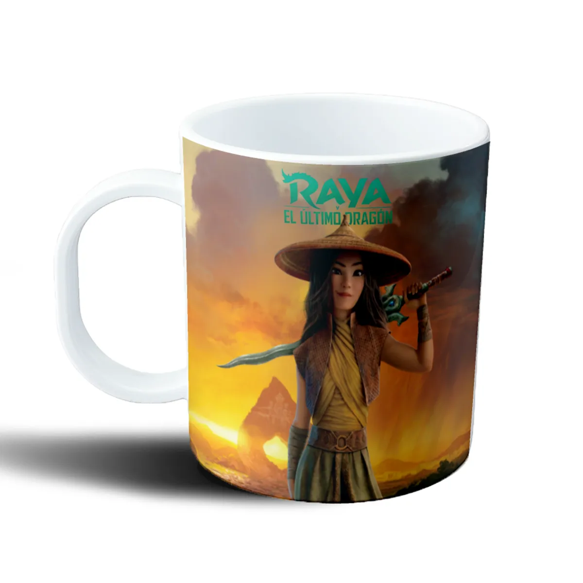 Taza de Plástico Raya y el último Dragón Raya con Espada - vista 2