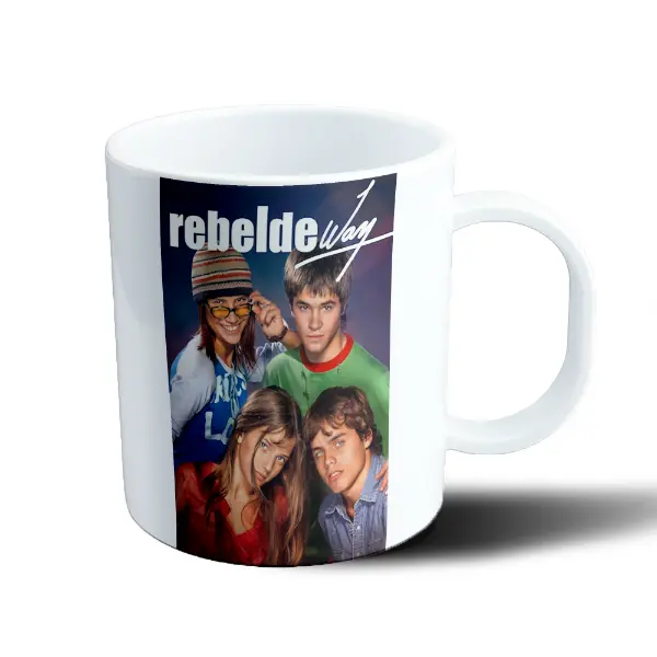 Taza de Plástico Rebelde Way Grupo Elenco