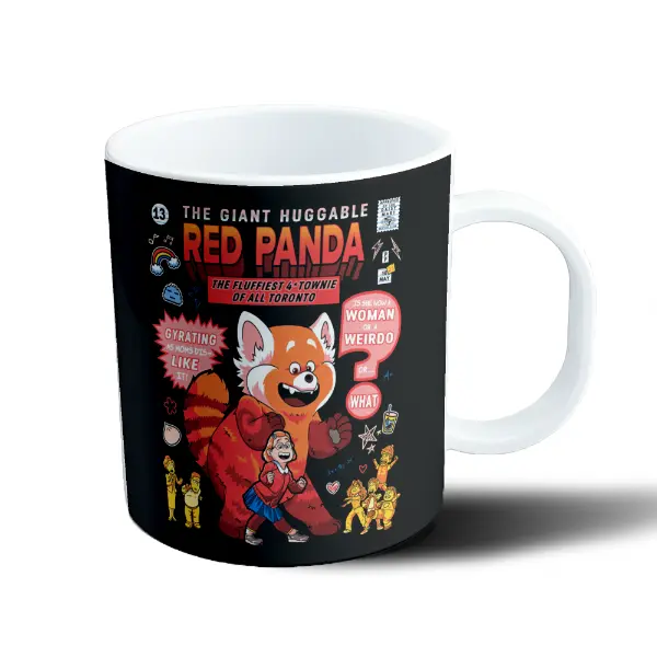 Taza de Plástico Turning Red Mei con su Panda Rojo Gigante