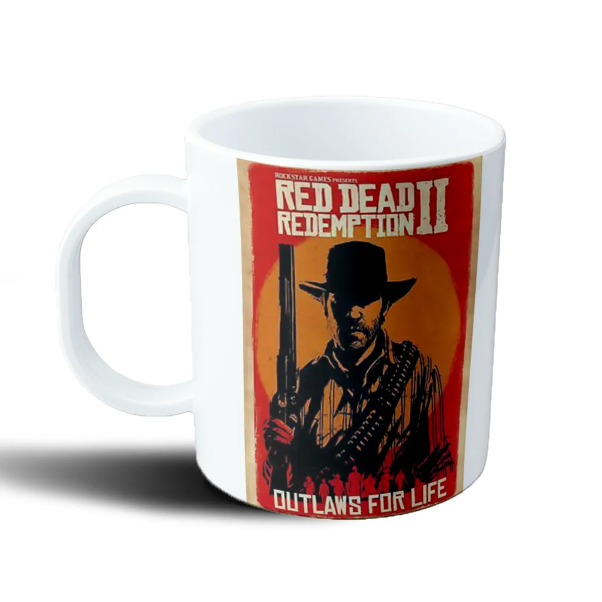 Taza de Plástico Red Dead Redemption 2 Outlaws for Life - vista 2