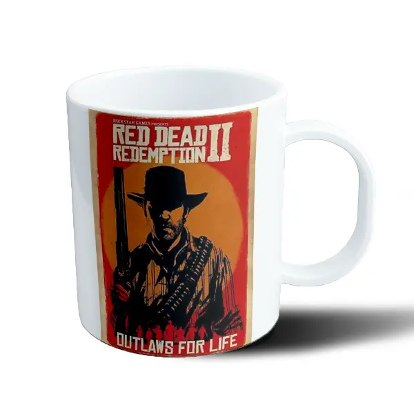 Taza de Plástico Red Dead Redemption 2 Outlaws for Life