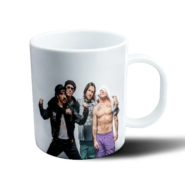 Taza de Plástico Red Hot Chili Peppers Banda Foto Grupal