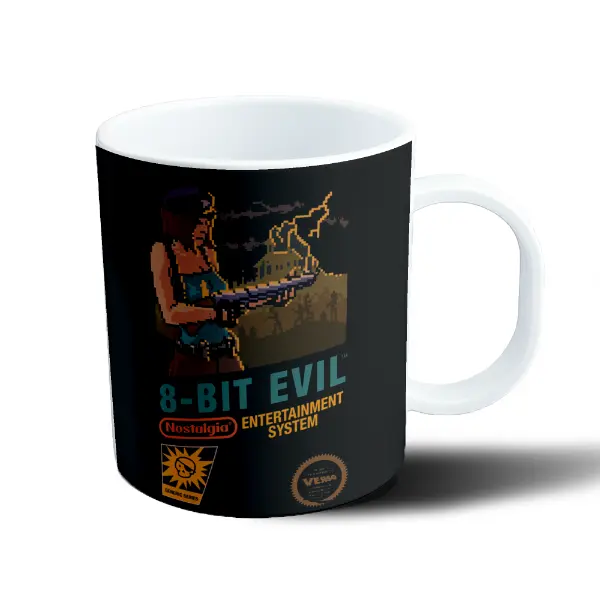 Taza de Plástico Resident Evil 8-Bit Evil