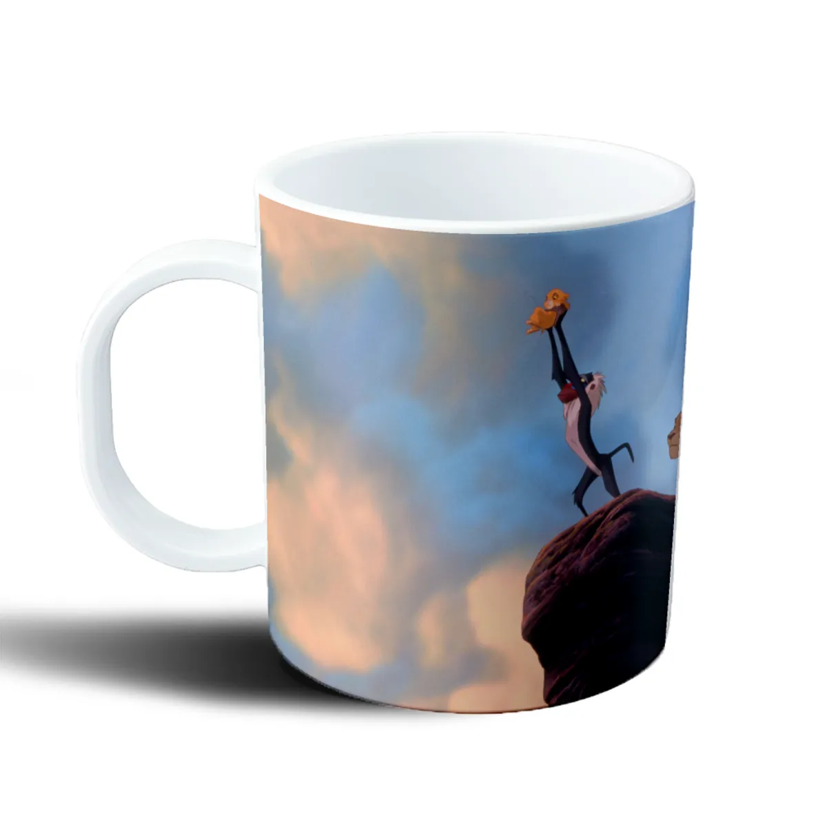 Taza de Plástico El Rey León Rafiki con Simba y Nala - vista 2