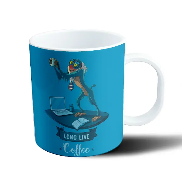 Taza de Plástico Rey León Rafiki Long Live Coffee