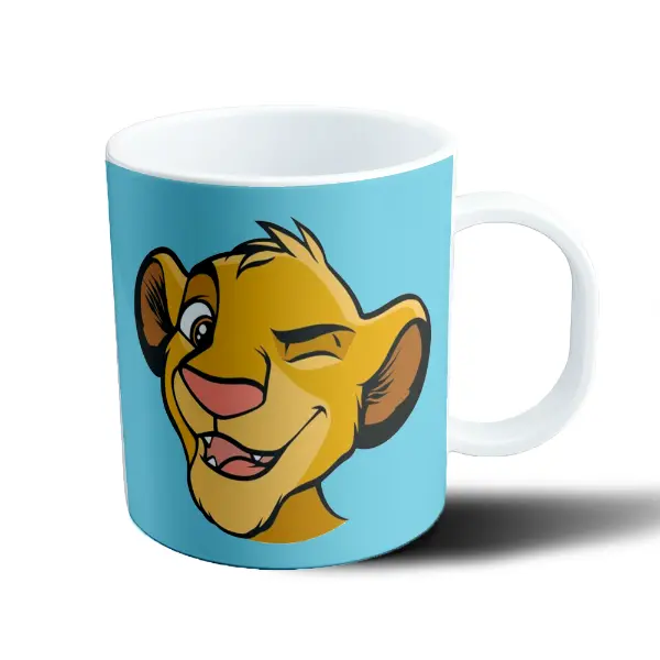 Taza de Plástico El Rey León Simba Guiño