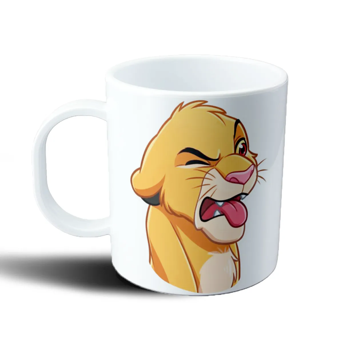 Taza de Plástico El Rey León Simba Gesto Enojado - vista 2