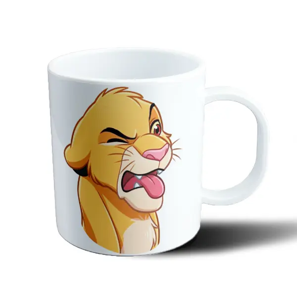 Taza de Plástico El Rey León Simba Gesto Enojado