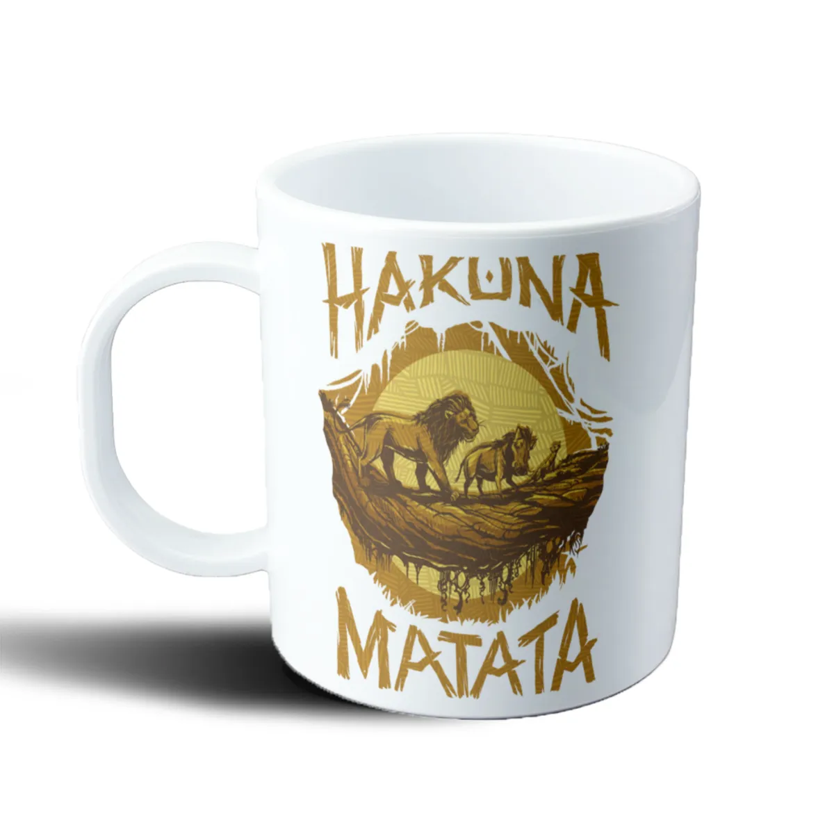 Taza de Plástico El Rey León Hakuna Matata Simba Mufasa Timón y Pumba - vista 2