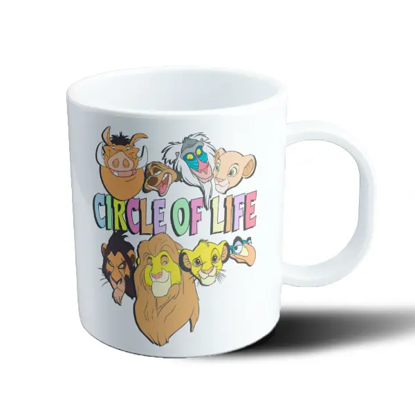 Taza de Plástico El Rey León Circle of Life Simba Timón Pumba