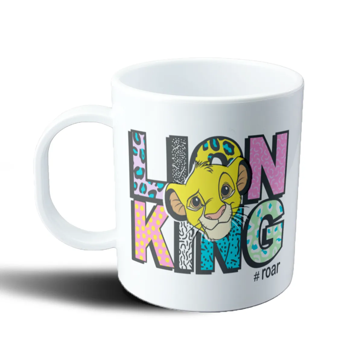 Taza de Plástico El Rey León Simba Lion King Estampado Colorido - vista 2