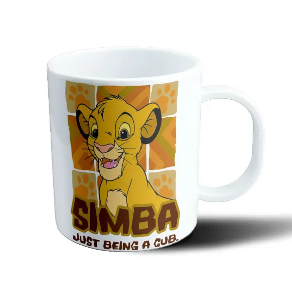 Taza de Plástico El Rey León Simba Just Being a Cub