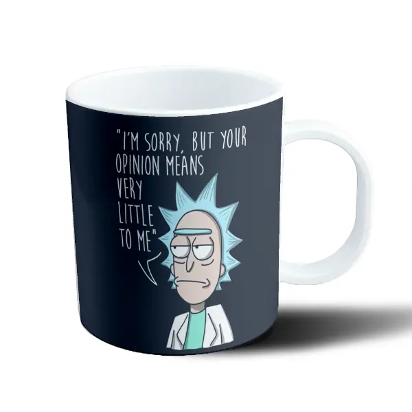 Taza de Plástico Rick and Morty Rick Opinión Little