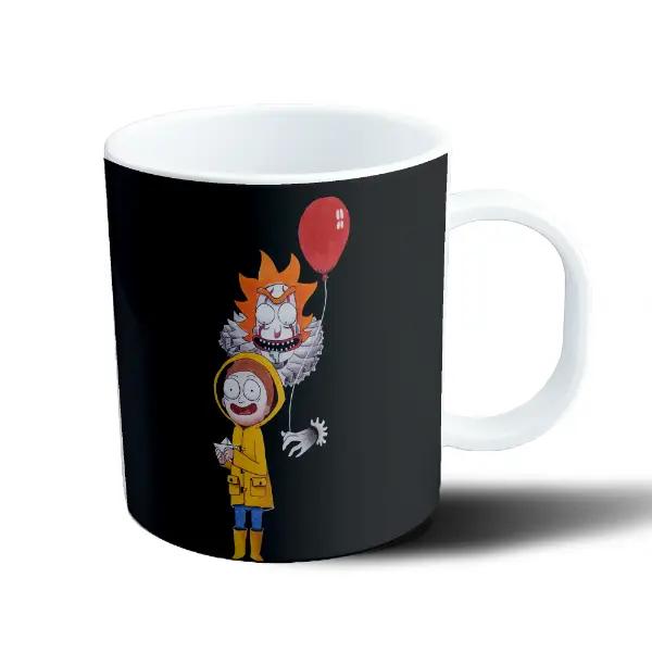 Taza de Plástico Rick and Morty Morty y Pennywise