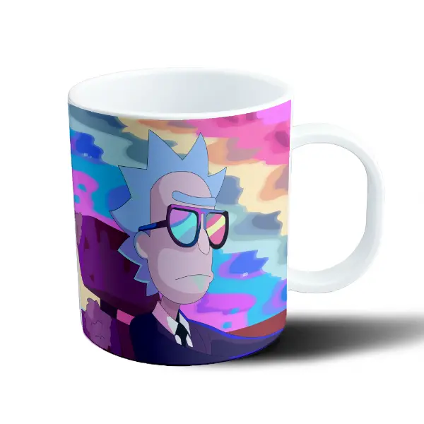 Taza de Plástico Rick and Morty Rick con Lentes Espejados
