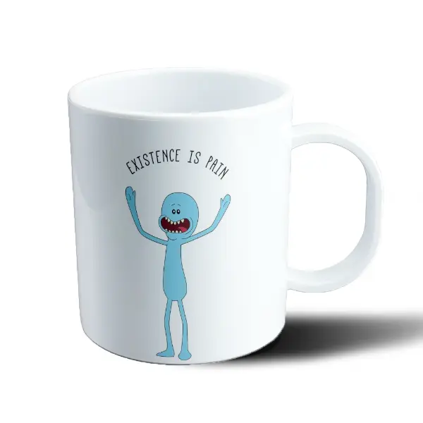 Taza de Plástico Rick and Morty Mr. Meeseeks Existence is Pain