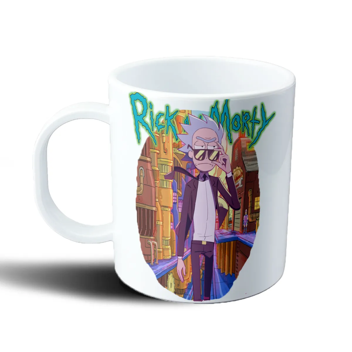 Taza de Plástico Rick and Morty Rick con Lentes y Laboratorio - vista 2