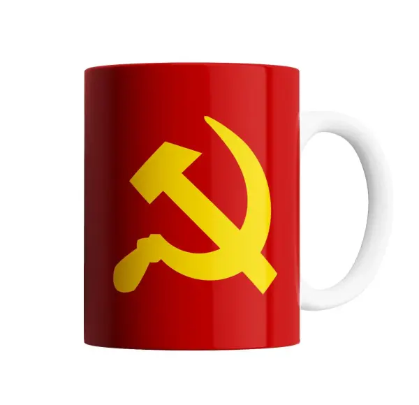 Taza de Cerámica Comunismo Hoz y Martillo