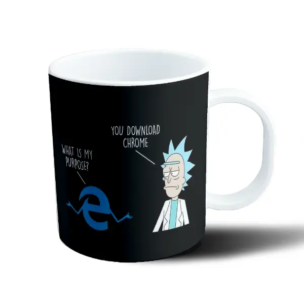 Taza de Plástico Rick and Morty Rick Edge Chrome