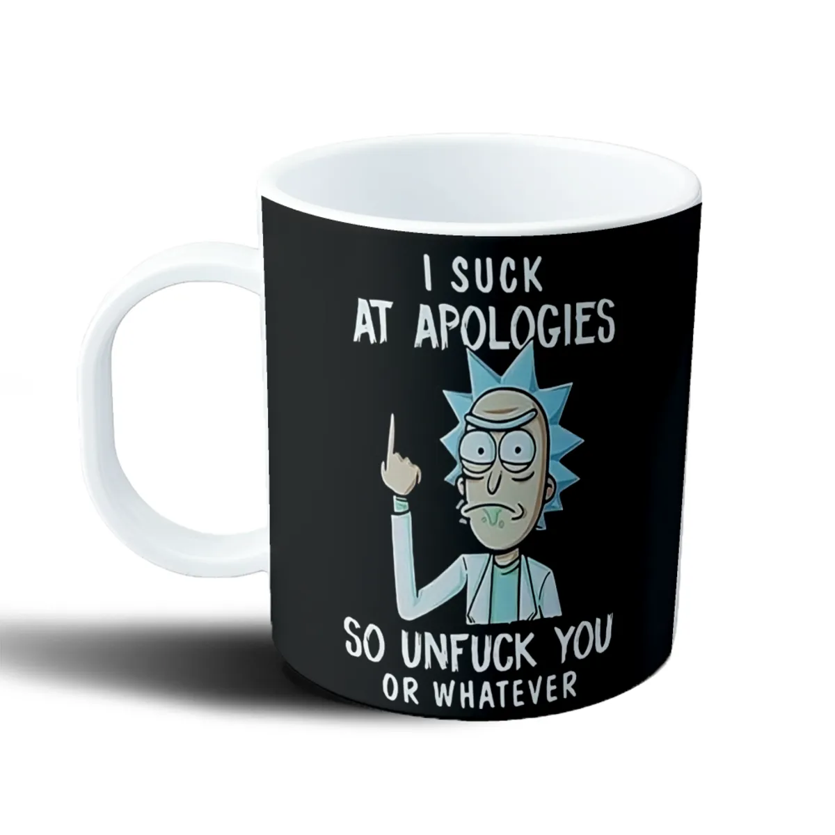 Taza de Plástico Rick and Morty Rick Sanchez I Suck at Apologies - vista 2