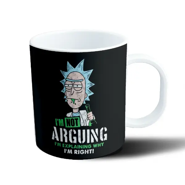 Taza de Plástico Rick and Morty Rick I'm Not Arguing