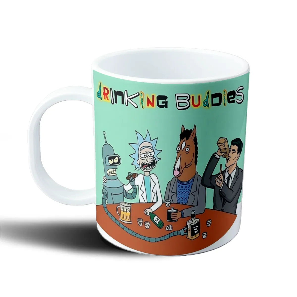 Taza de Plástico Rick and Morty Drinking Buddies con Bender y BoJack - vista 2