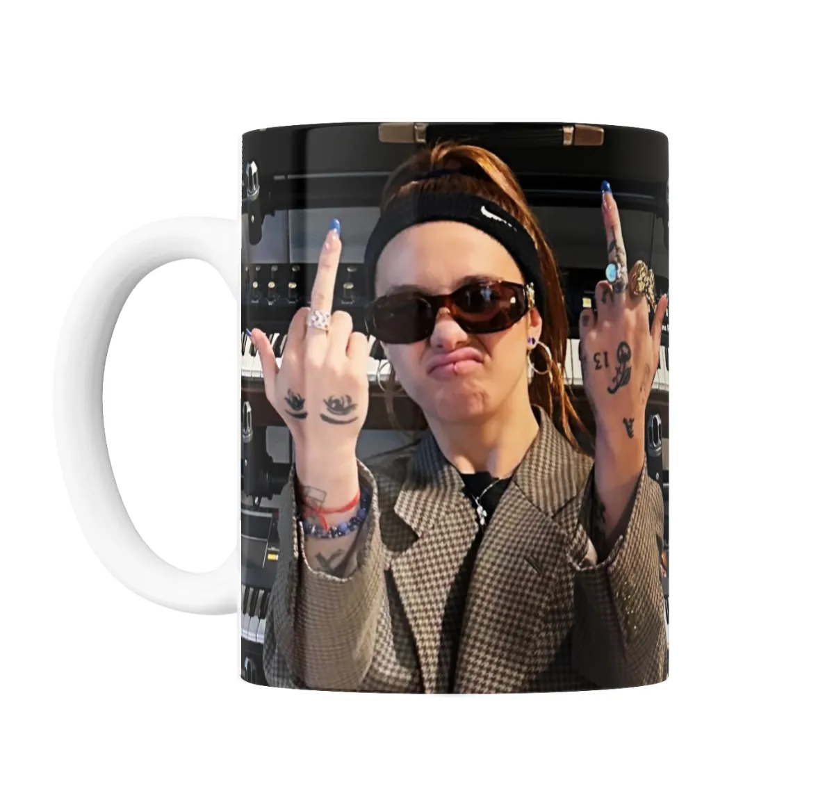 Taza de Cerámica Angela Torres Dedos Arriba - vista 2