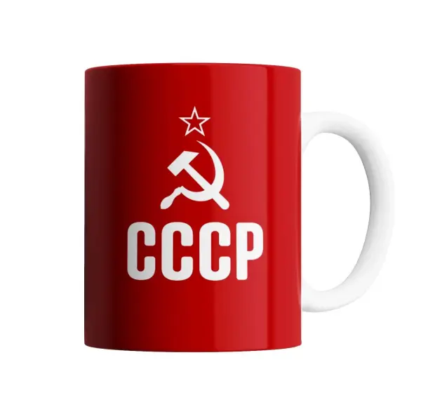 Taza de Cerámica Comunismo CCCP Hoz y Martillo