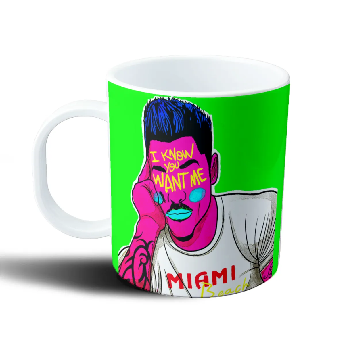 Taza de Plástico Ricky Fort Miami Beach I Know You Want Me - vista 2