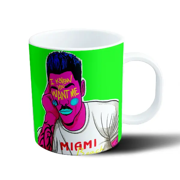 Taza de Plástico Ricky Fort Miami Beach I Know You Want Me