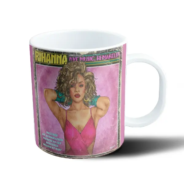 Taza de Plástico Rihanna Bye Music Hi Makeup