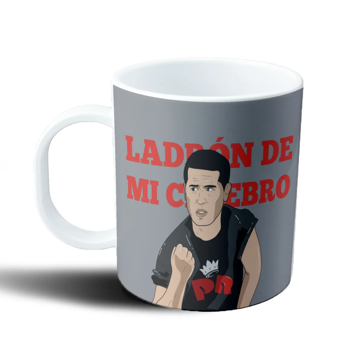 Taza de Plástico Riquelme Ladrón de mi Cerebro - vista 2