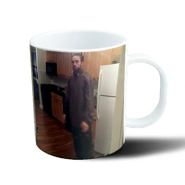 Taza de Plástico Robert Pattinson Meme Cocina