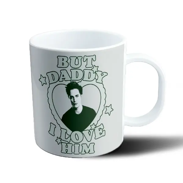 Taza de Plástico Robert Pattinson But Daddy I Love Him