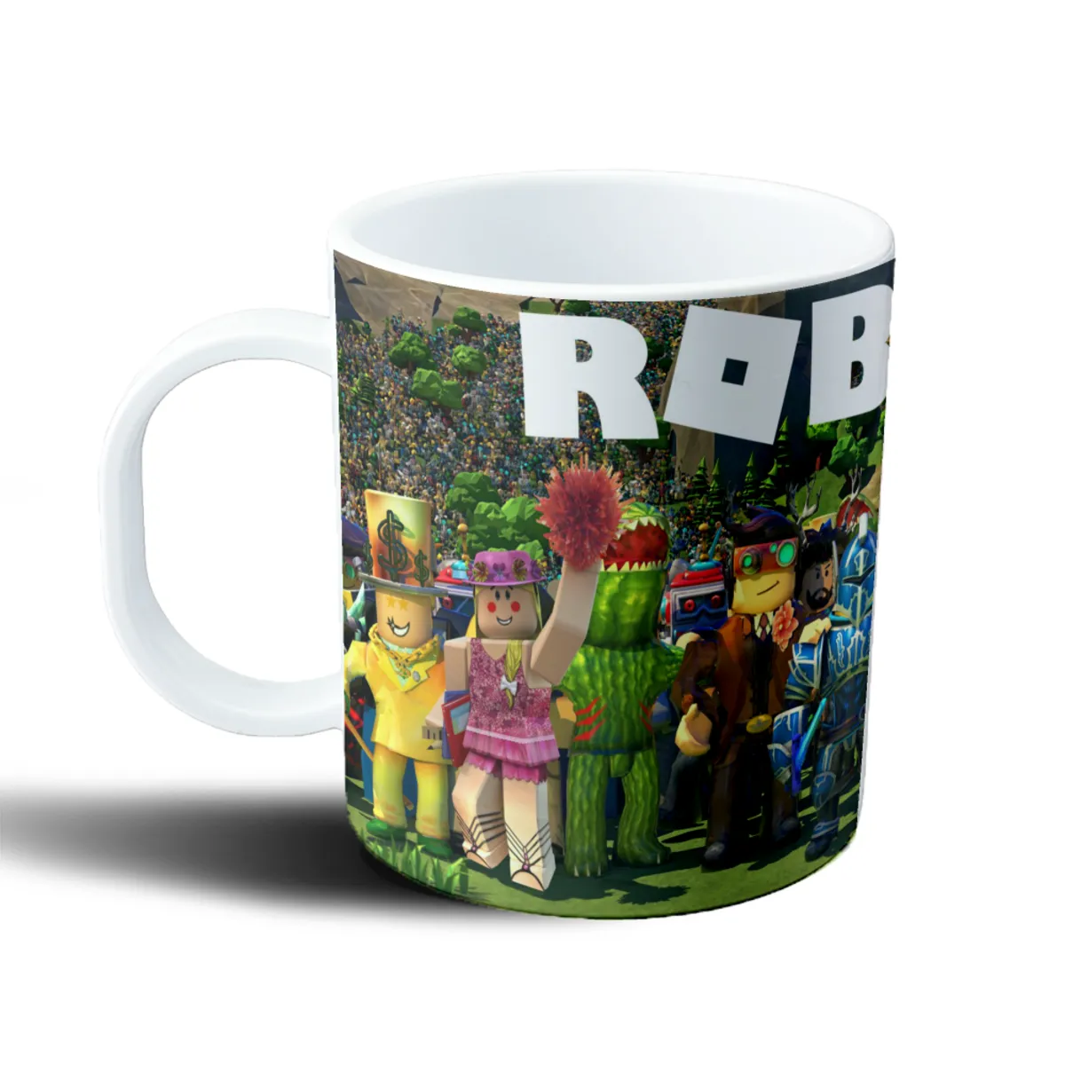Taza de Plástico Roblox Personajes Avatares Bosque - vista 2