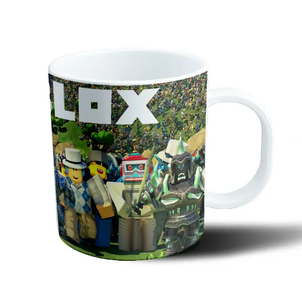 Taza de Plástico Roblox Personajes Avatares Bosque