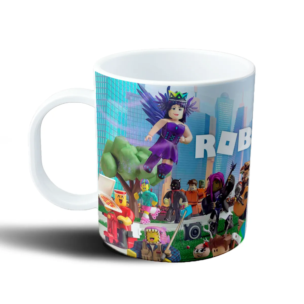 Taza de Plástico Roblox Personajes Ciudad y Música - vista 2