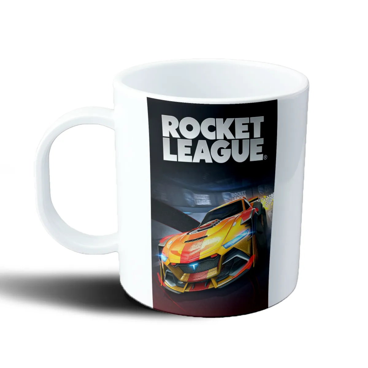 Taza de Plástico Rocket League Auto Amarillo y Rojo - vista 2