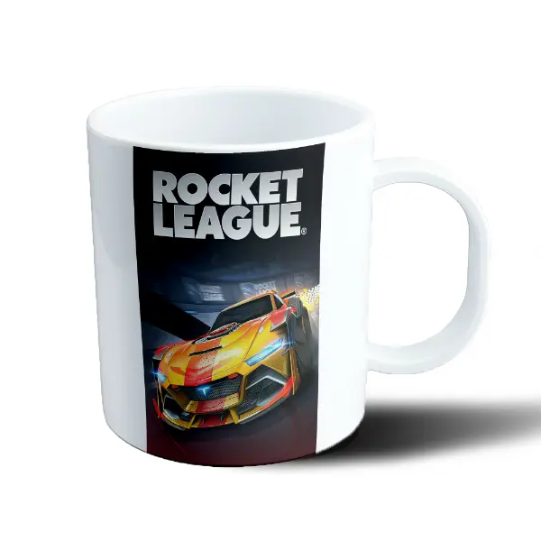 Taza de Plástico Rocket League Auto Amarillo y Rojo