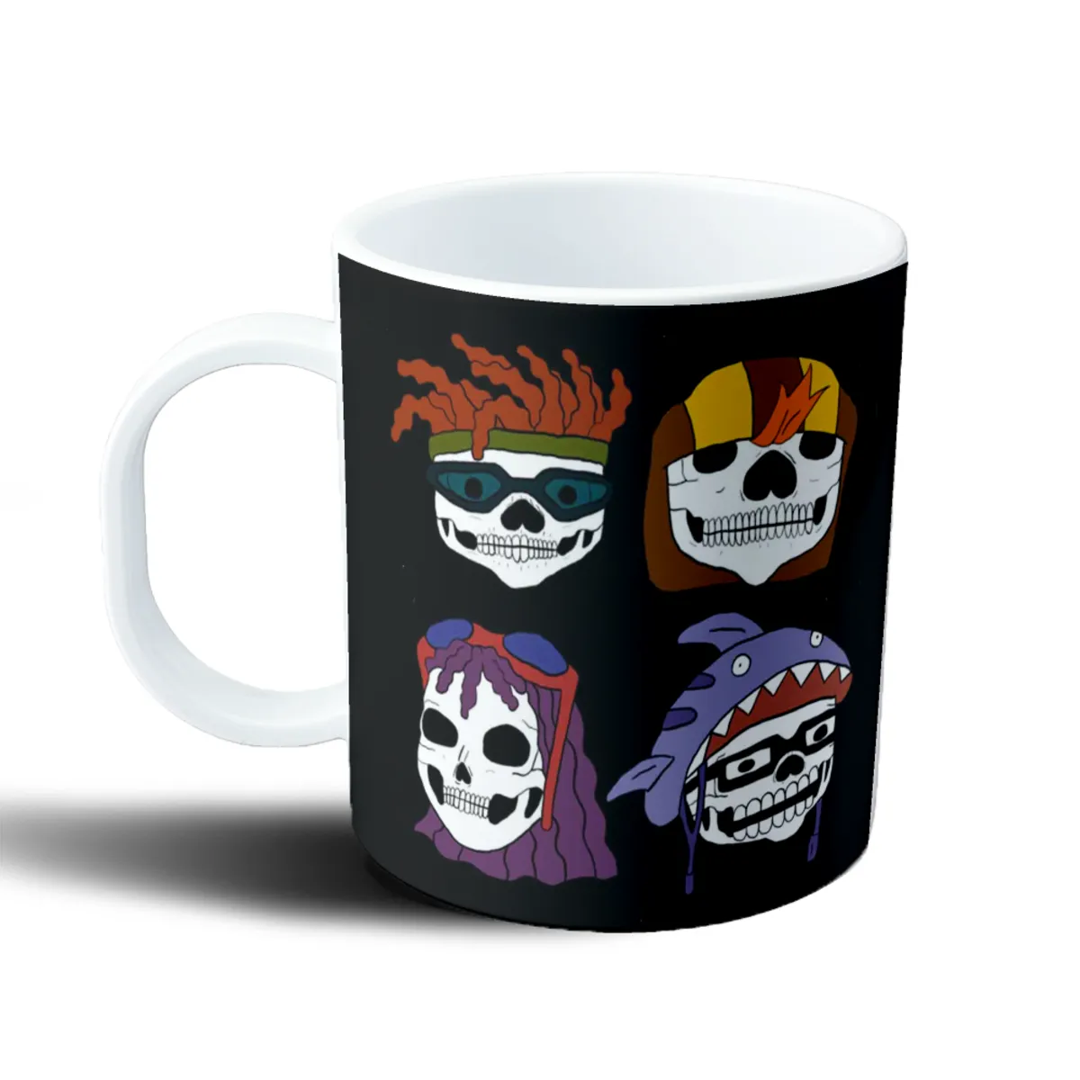 Taza de Plástico Rocket Power Calaveras Peinados - vista 2