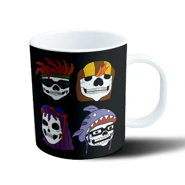 Taza de Plástico Rocket Power Calaveras Peinados