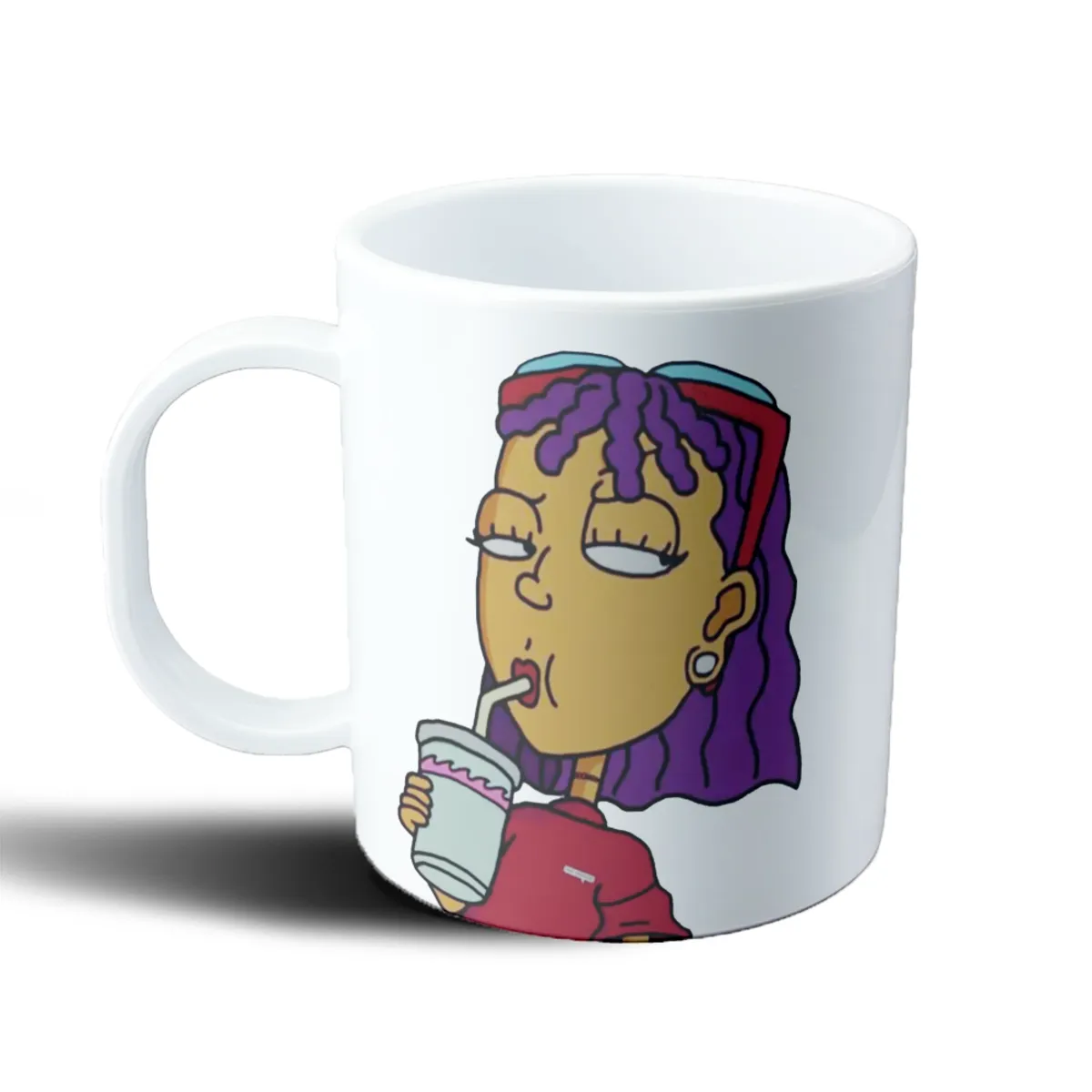 Taza de Plástico Rocket Power Regina Personaje Rulos Violetas Batido - vista 2